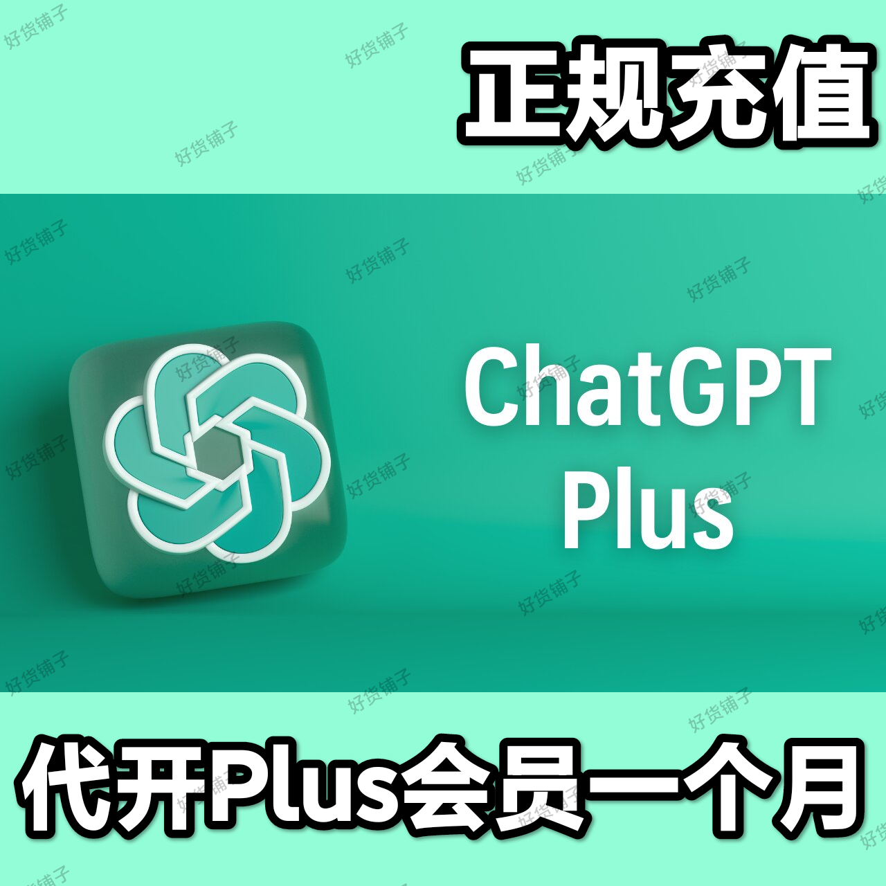 代开一个月 ChatGPT Plus 会员（正规充值）